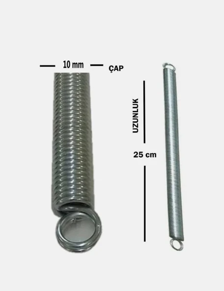 HOPPALA YAYI / ÇELİK KAPI YAYI ( ÇAP : 10 mm - UZUNLUK 25 cm ) - 2