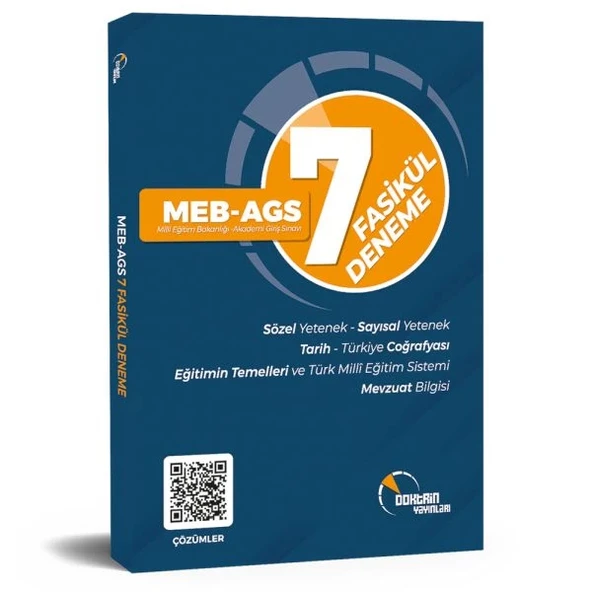 Doktrin Yayınları MEB AGS 7 li Deneme Sınavı ürün görseli