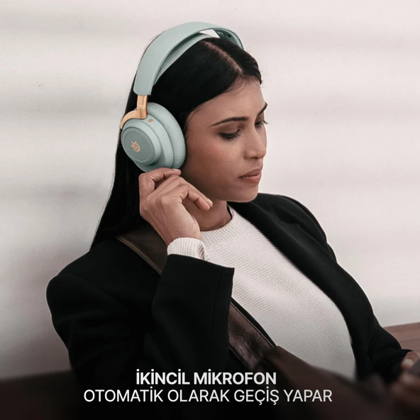 SteelSeries Arctis Nova Elite Hi-Res Wireless Gaming Kulaklık - Sage Gold - 8