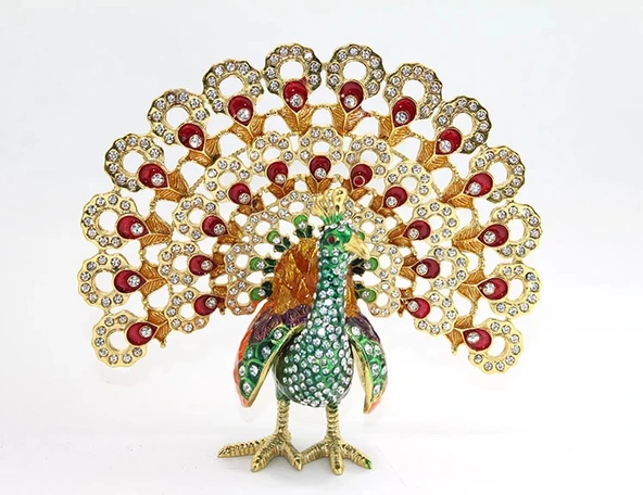 MDB Swarovski Taşlı Tavuskuşu Model 3 ürün görseli 1