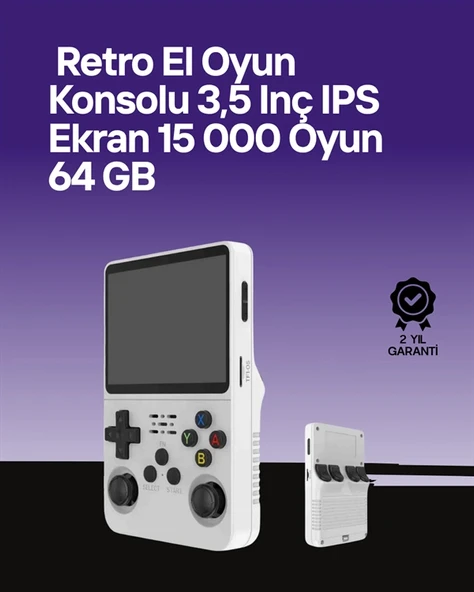 R36S 64 GB Retro Oyun Konsolu – Çoklu Emülatör Desteği, Linux Tabanlı Açık Sistem ürün görseli 1