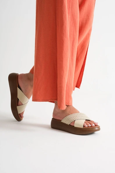 Fayn Bej Hakiki Deri Terlik - Resim 5