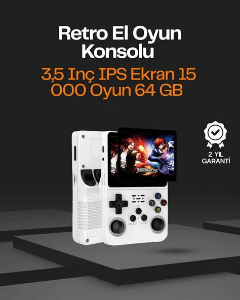 R36S Taşınabilir Retro Oyun Konsolu – 15.000 Oyun, 64 GB Depolama, IPS Ekran ürün görseli 1