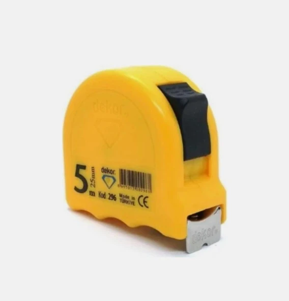 Dekor 5 Metre 25 Mm, Dekor Şerit Metre Sarı No: 296 ürün görseli 1