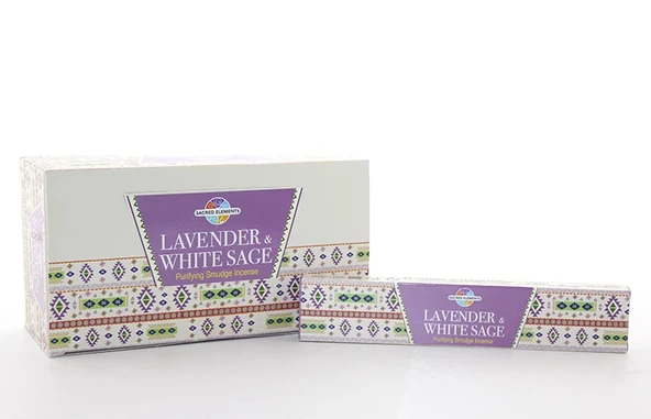 MDB Hem Sacred Elements Lavender White Sage Masala Aromalı Çubuk Tütsü ürün görseli 1