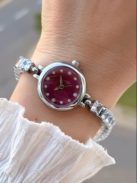 Coliseum Çelik Ve Taşlı Kordon Vintage Seri Küçük Kasa Özel Tasarım Kadın Kol Saati SP.8933.M9 ürün görseli