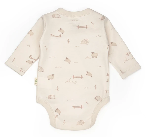 Bebek 2'li Kruvaze Body %100 Organik Pamuk, Bebek ve Yenidoğan Serisi - CSY8178 - 4