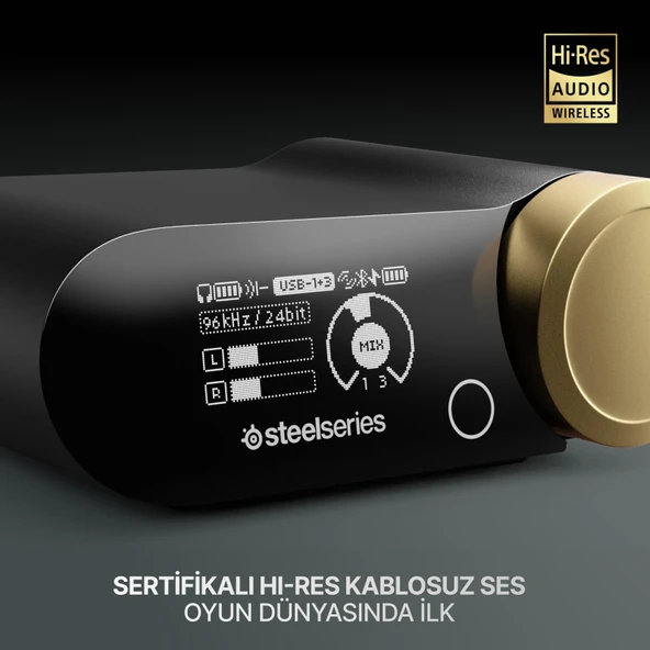 SteelSeries Arctis Nova Elite Hi-Res Wireless Gaming Kulaklık - Sage Gold - 2