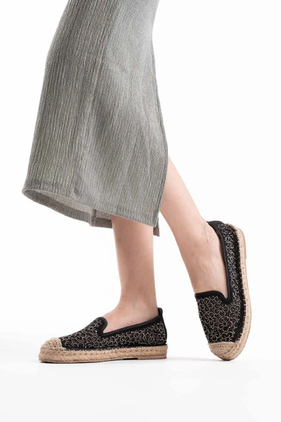 Dune Kadın Siyah Espadril Ayakkabı - 6
