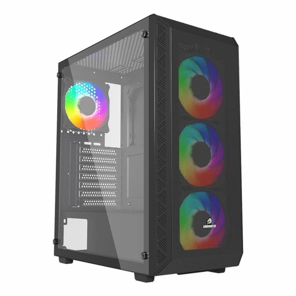GameBooster GB-G1956BB USB 3.2 FRGB ATX Mid Tower Siyah Kasa ürün görseli 1
