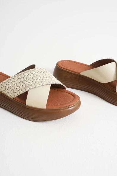 Fayn Bej Hakiki Deri Terlik - Resim 6