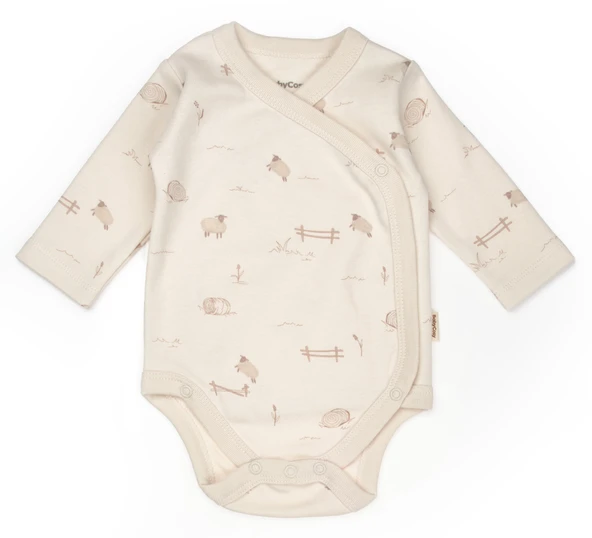 Bebek 2'li Kruvaze Body %100 Organik Pamuk, Bebek ve Yenidoğan Serisi - CSY8178 - 3