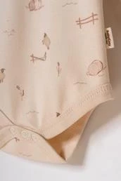 Bebek 2li Uzun Kollu Badi %100 Organik Pamuk, Bebek ve Yenidoğan Serisi - CSY8177 - 7