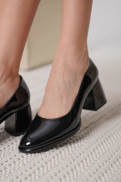 Candie Siyah Rugan Kadın Stiletto - 2