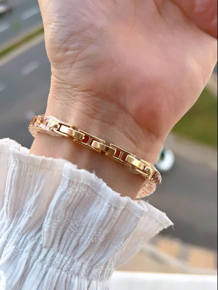 Coliseum Çelik Ve Taşlı Kordon Vintage Seri Küçük Kasa Özel Tasarım Kadın Kol Saati SP.8933.M5 - Resim 3