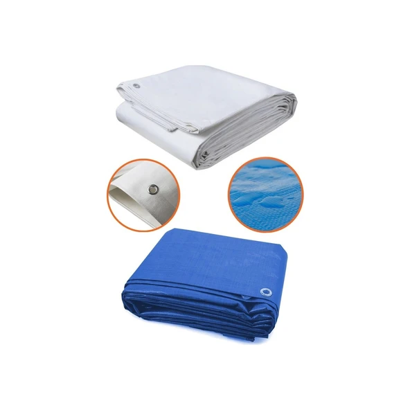 4*10=40M2 ÇADIR BRANDA EKOTENTE MAVİ ürün görseli