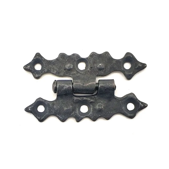 Antika Tarz Dekoratif Pirinç Yıldız Menteşe - 63x36 Mm, Oksit - 1