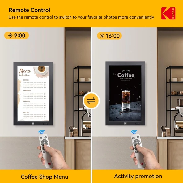 KODAK 23.8 Inc WiFi Dijital Fotoğraf Çerçevesi, 1920x1080 FHD IPS Ekran - 3