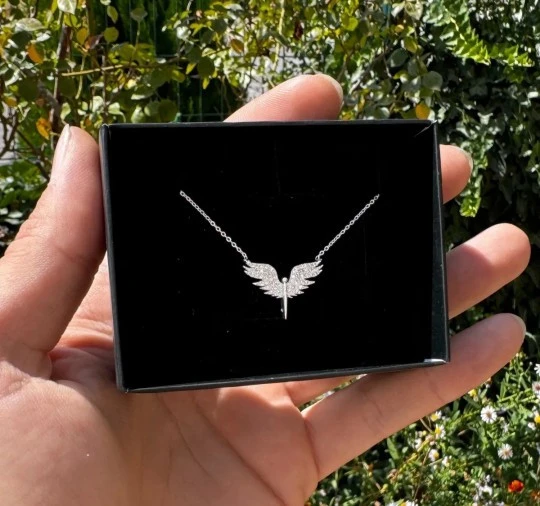 MİKAİL KANADI GÜMÜŞ KOLYE