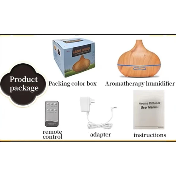 MDB Uzaktan Kumandalı Ultrasonik Hava Nemlendirici Cihaz - Resim 3