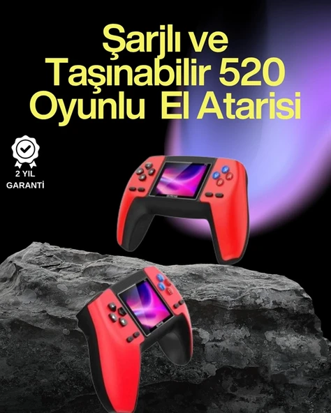 P5 Retro GamePad – 520 Klasik Oyunlu Tak-Çalıştır Mini Konsol - 1