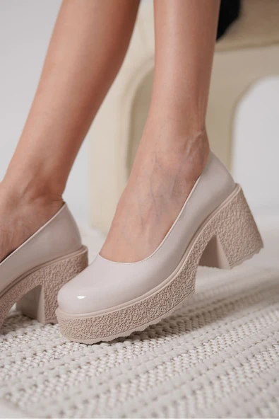 Talya Kadın Bej Rugan Günlük Ayakkabı - Resim 3