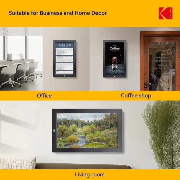 KODAK 23.8 Inc WiFi Dijital Fotoğraf Çerçevesi, 1920x1080 FHD IPS Ekran - 5