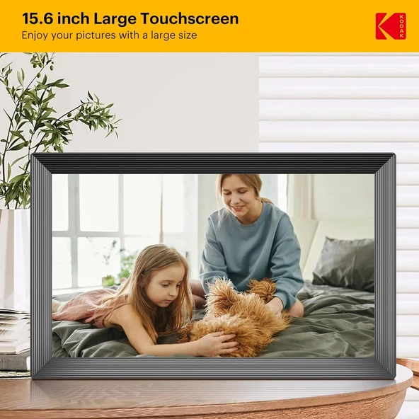 Kodak 15.6 Inc WiFi Dijital Fotoğraf Çerçevesi 1920x1080 HD IPS Dokunmatik Ekran - 2