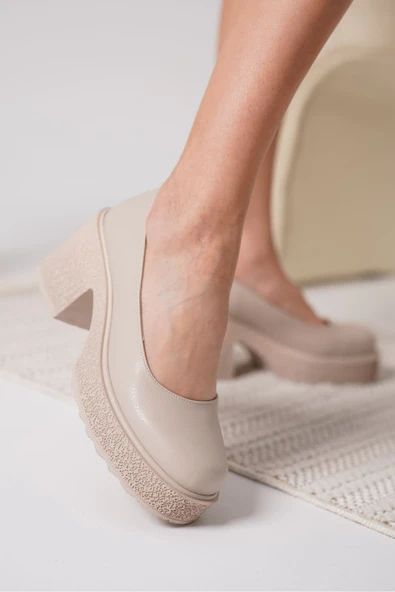 Talya Kadın Bej Günlük Ayakkabı - Resim 5