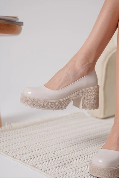 Talya Kadın Bej Rugan Günlük Ayakkabı - Resim 4