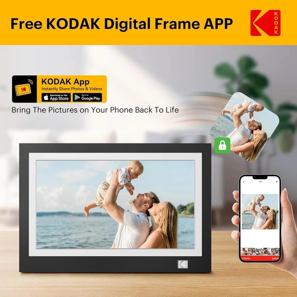 Kodak 11.6 Inc WiFi Dijital Fotoğraf Çerçevesi, 1366x768 HD IPS Dokunmatik Ekran - 6