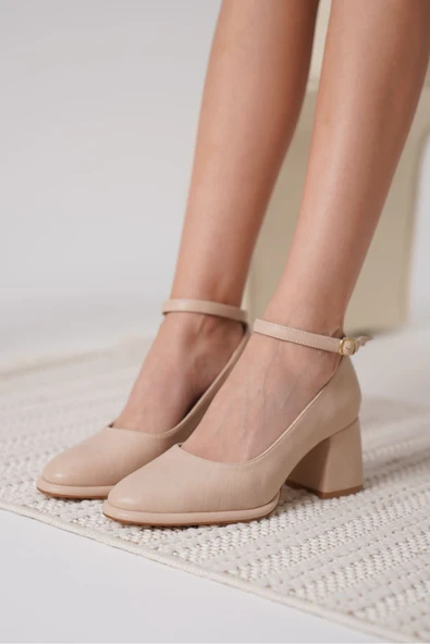 Josephine Kadın Mat Nude Topuklu Ayakkabı ürün görseli