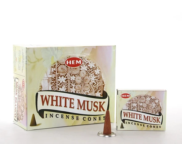 MDB White Musk Aromalı Konik Tütsü ürün görseli 1