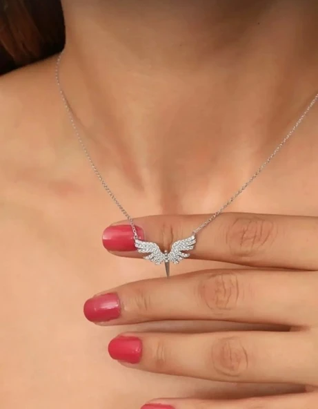 MİKAİL KANADI GÜMÜŞ KOLYE - 2