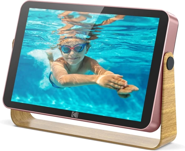 Kodak 10.1 Inc WiFi Dijital Fotoğraf Çerçevesi 1200x800 Dokunmatik Ekran, Pembe - 2