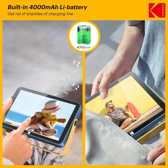 Kodak 10.1 Inc WiFi Dijital Fotoğraf Çerçevesi 1200x800 Dokunmatik Ekran, Mavi - 5