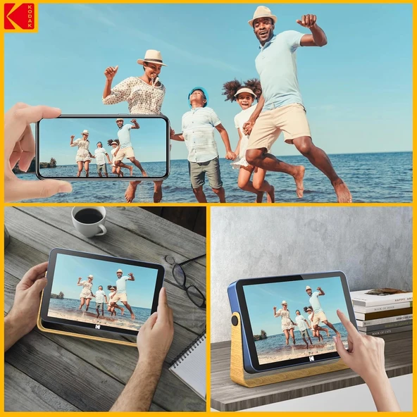 Kodak 10.1 Inc WiFi Dijital Fotoğraf Çerçevesi 1200x800 Dokunmatik Ekran, Mavi - 4