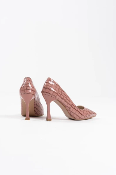 Harper Kadın Somon Kroko Rugan Stiletto - 13