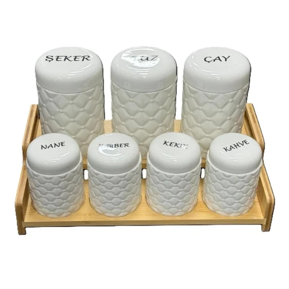 MDB 7'li Standlı Baharat Seti - Resim 2