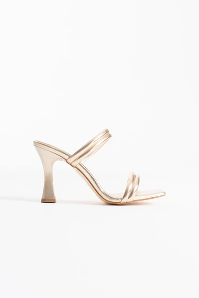 Petra Kadın Altın Topuklu Terlik ürün görseli