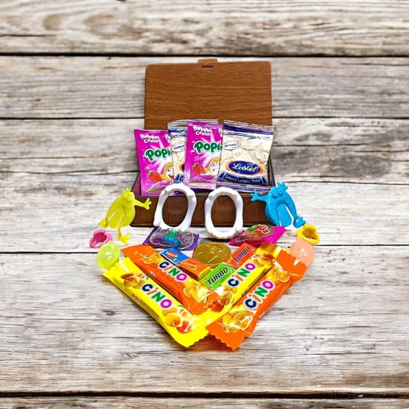 Nostaljik Ahşap Hediye Paketi ürün görseli