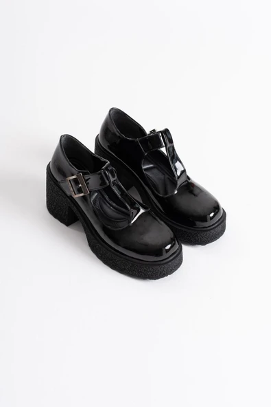 Mathilda Kadın Siyah Rugan Günlük Ayakkabı - Resim 2