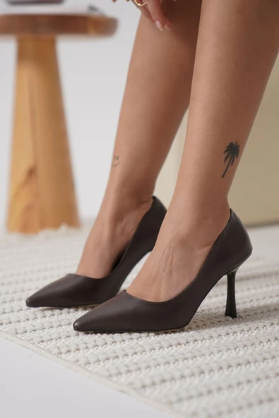 Zelena Kadın Acı Kahve Stiletto - 3