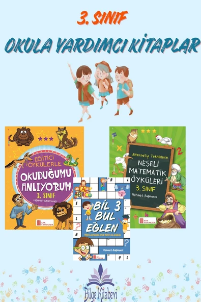 Ata 3.Sınıf Bil Bul Eğlen+Okuduğumu Anlıyorum+Neşeli Matematik Öyküleri ürün görseli 1