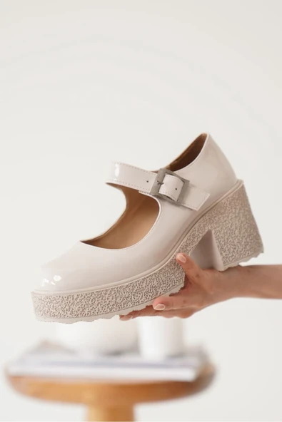 Helen Kadın Bej Rugan Günlük Ayakkabı - Resim 4