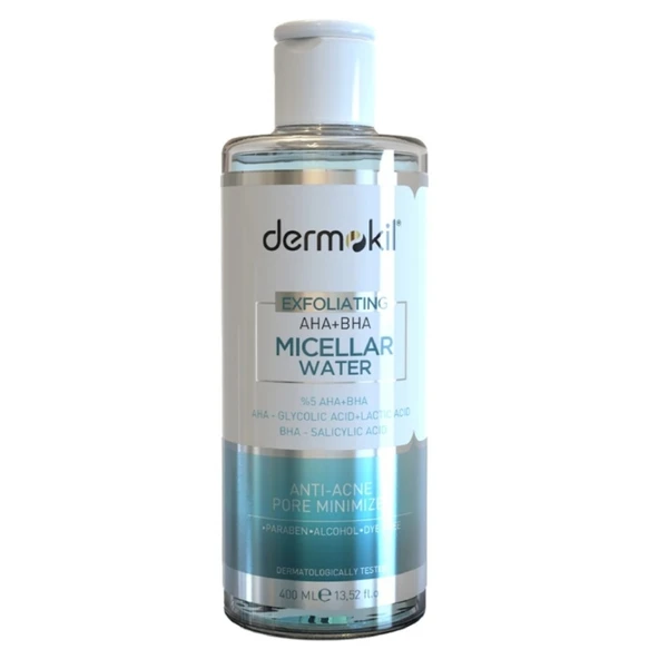 Dermokil Mıcellar Peeling Etkili Aha+ Bha Temizleme Suyu 400 Ml