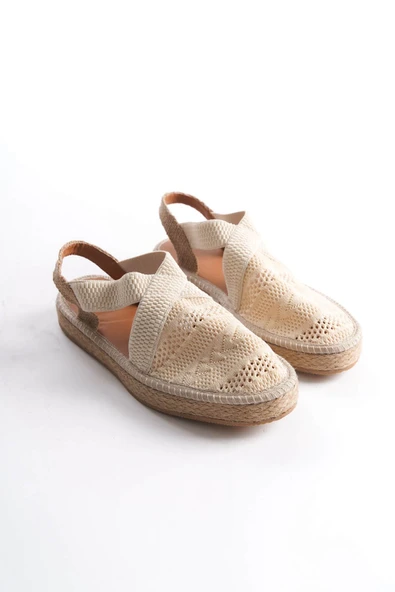 Rosa Kadın Bej Espadril Ayakkabı - 16