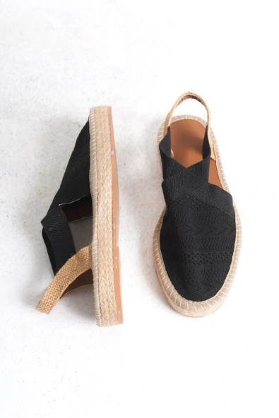 Rosa Kadın Siyah Espadril Ayakkabı - 5