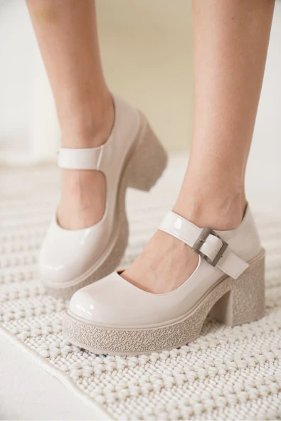 Helen Kadın Bej Rugan Günlük Ayakkabı - Resim 7