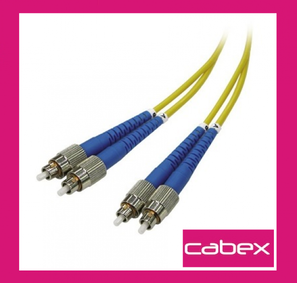 Cabex - SM FC-FC Dublex Fiber Optik Patchcord Singlemode 10 MT